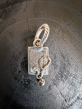 Brighton Sterling Silver Medical Stethoscope Charm Pendant